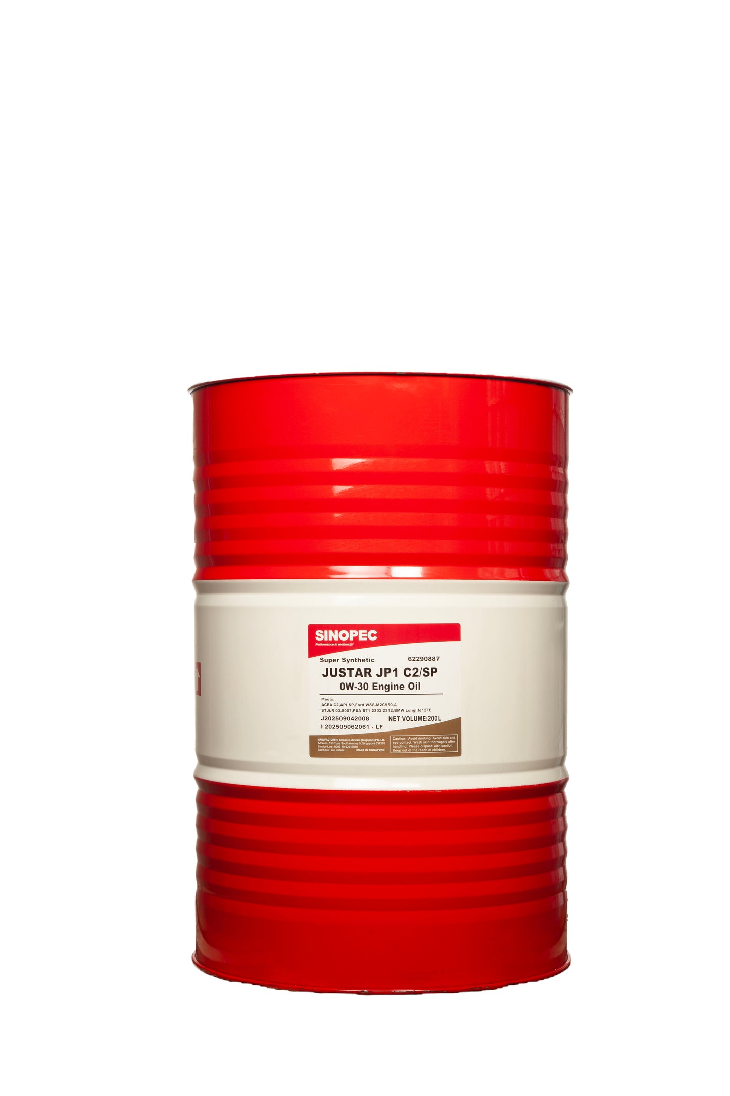 JUSTAR-JP1-SUPER SYNTHETIC C2/SP/GF6-0W-30-200L