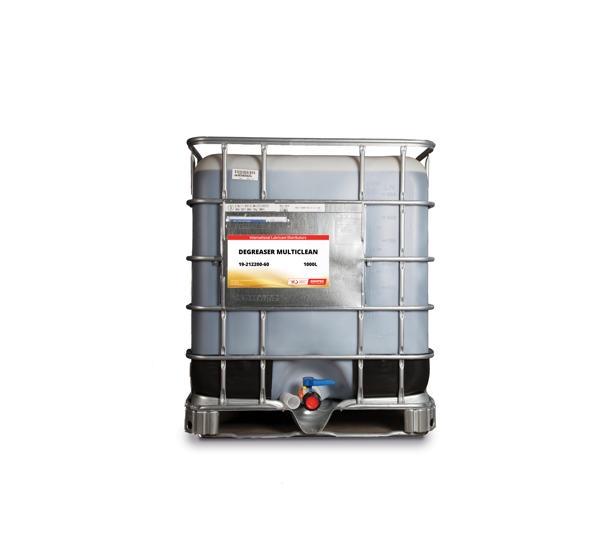 Large industrial container of degreaser - DEGREASER MULTICLEAN IBC
